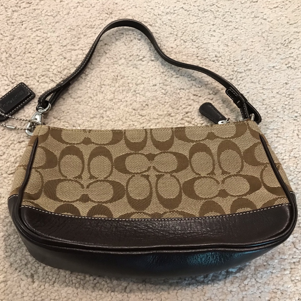 Coach Purse in Brown and Signature Canvas